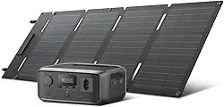 EF ECOFLOW Gerador Solar RIVER 3 120V com 45 W Painel Solar, Bateria LiFePO4 230 Wh, UPS <20 ms, Estação de Energia Portátil de Carregamento Rápido em 1H para Uso ao Ar Livre, em Camping ou em RVs