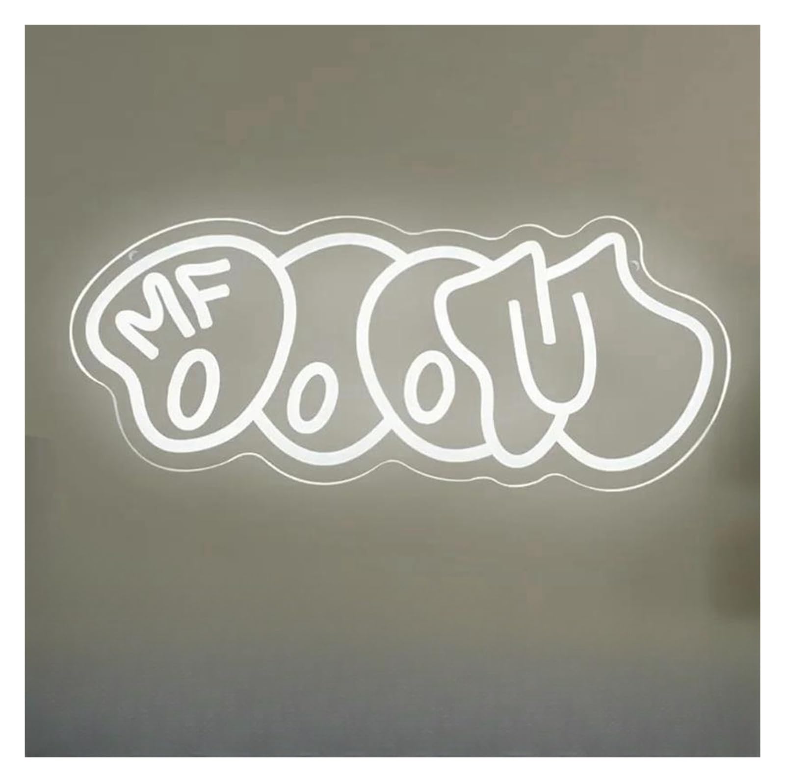 LEMST Signs Lamp Inspired Neon Sign Wall Decor Dimmable Hip Hop Music Night Light Bedroom Party 17X41cm