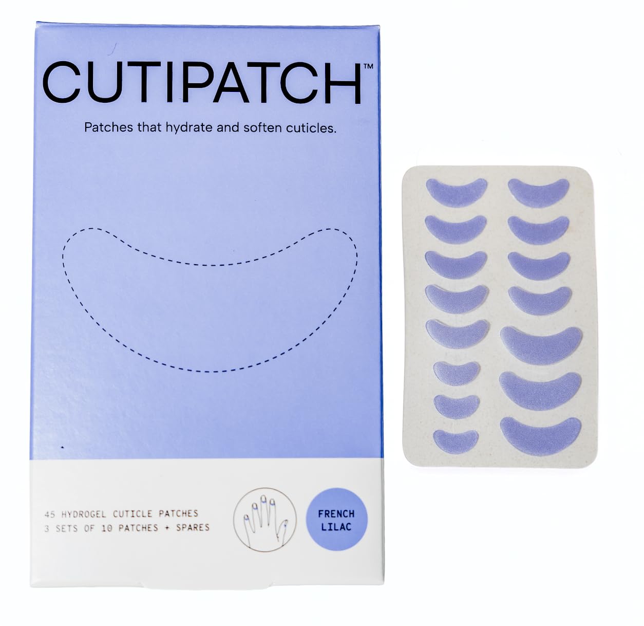Cuticle Patches - Soften, Protect and Hydrate Dry Cuticles - First Cuticle Care Patch for Nail Treatment - No Mess from Oils - 45 Count (3 Sets + Spares)