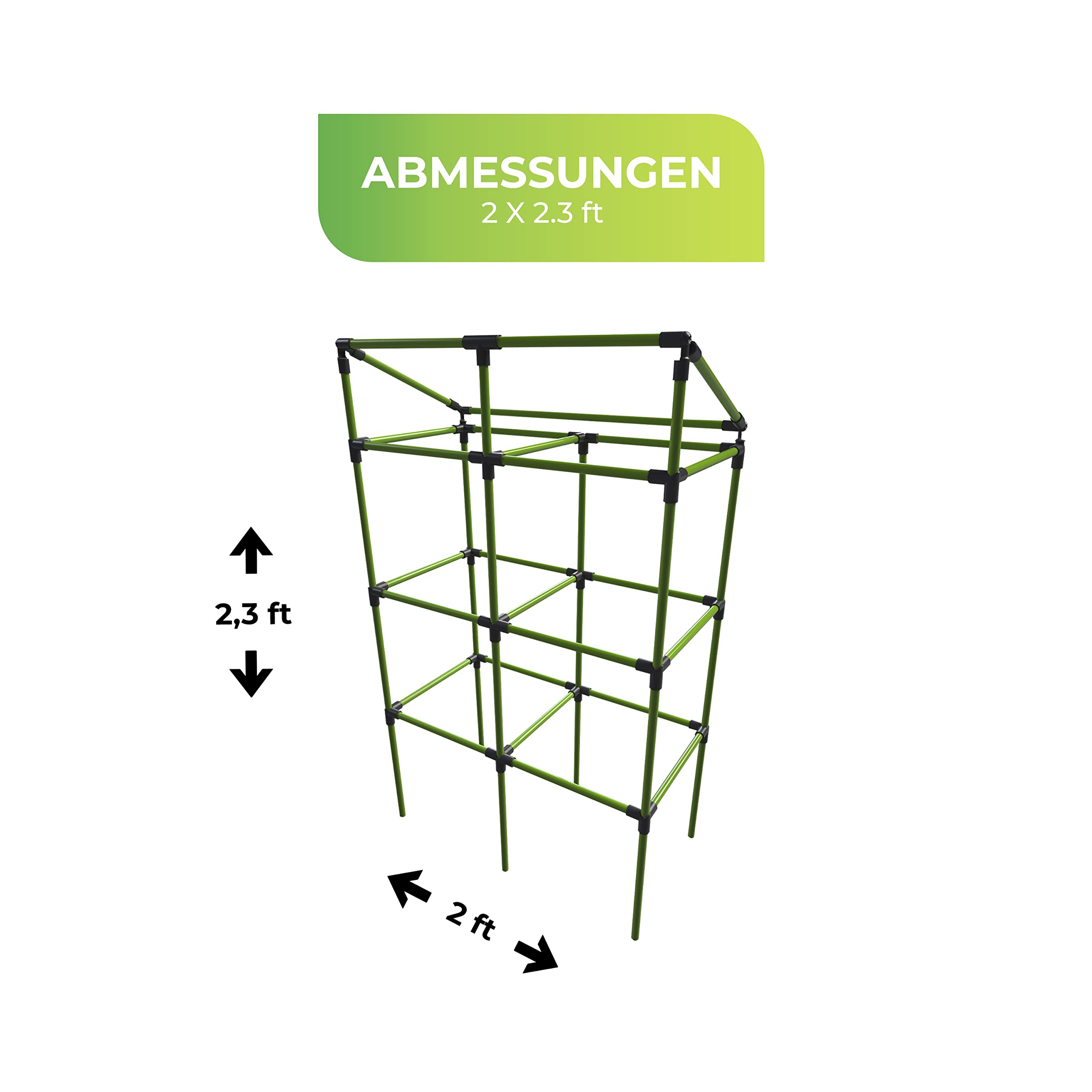 Bio Green Trellis extension for plant pots City Jungle and City Jungle Heidelberg, 57 cm height, expandable up to 3 metres - Image 4