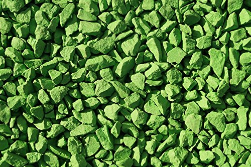 RockinColour Decorative stones, Decorative Garden stones, Lime Time, Ideal for decorative features, UV stable and weather resistant, safe colour coating. 14kg-15kg