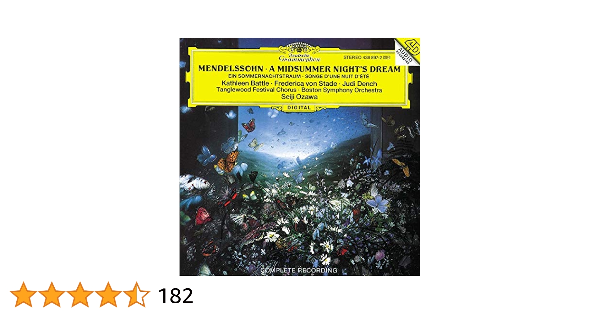 【中古】 Sym 4 Midsummer－Hlts F．Mendelssohn Amazon.com: Mendelssohn: A Midsummer Night's Dream