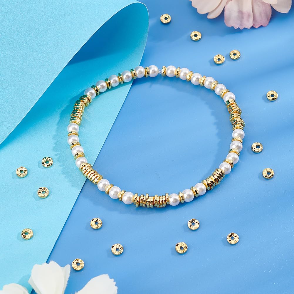 PH PandaHall Sternperlen 100 Stück 6mm - 18K Vergoldet Für Schmuckherstellung