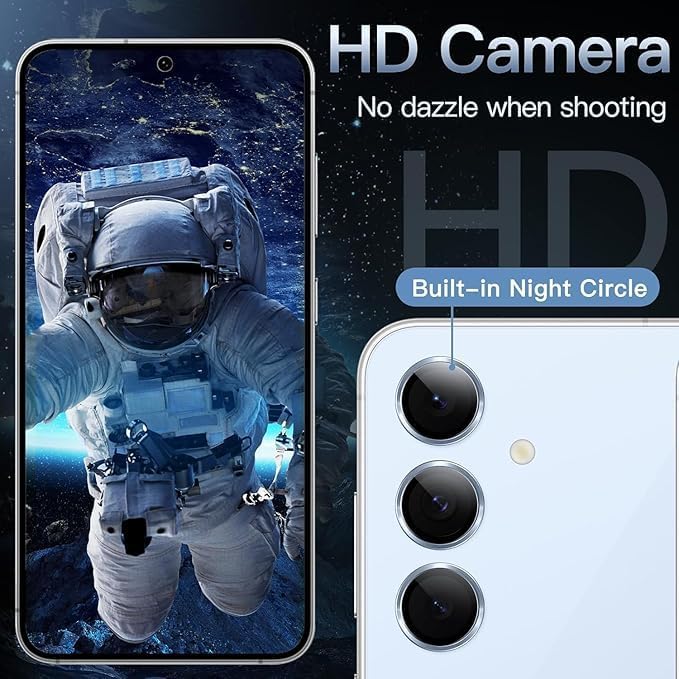 Image of PACK OF 2 Camera Lens Protector for SAMSUNG GALAXY S25 SIERRA BLUE HD Clear Camera Lens, Case Friendly, Scratch Resistant Lens Cover, Full Coverage Camera Guard, Heavy Duty Camera Protector