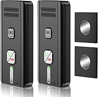 Irosiy Wireless Intercoms for Home - 2 Pack Hands-Free 2-Way Audio, 1600ft Range, 3 Ringtones 5 Volumes Black
