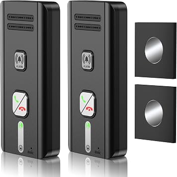 Intercoms Wireless for Home, 2 Way Audio Hands-Free Wireless Intercom System, 1600ft Long Range, 3 Ringtones 5 Volume Levels Black