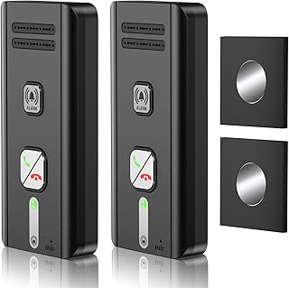 Intercoms Wireless for Home, 2 Way Audio Hands-Free Wireless Intercom System, 1600ft Long Range, 3 Ringtones 5 Volume Levels (Black)