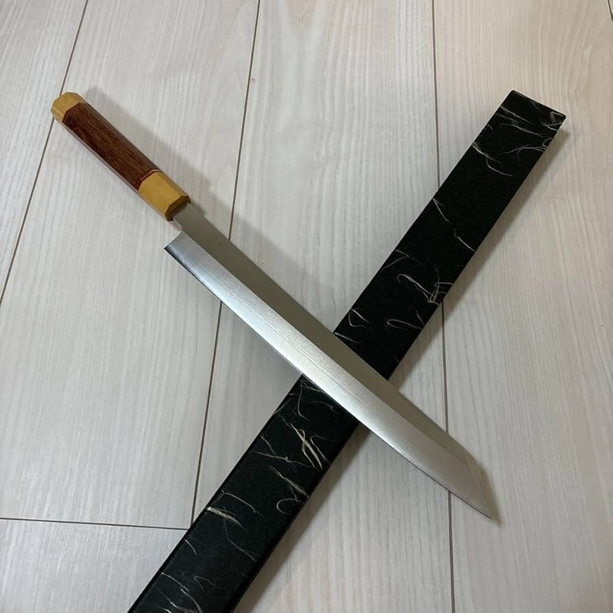 ウルトラ鏡面仕上ステン本焼V金10号切付柳刃包丁270mmモダンビジュアル八角柄 ウルトラ鏡面ステン本焼V金10号切付柳刃包丁270mm モダンビジュアル八角柄