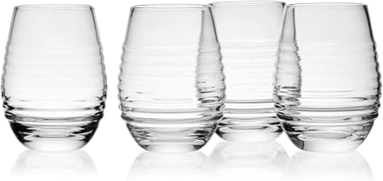 Mikasa Ciara Set of 4 Highball Beverage Drinking Tall Tumbler Glasses, 18 Ounce