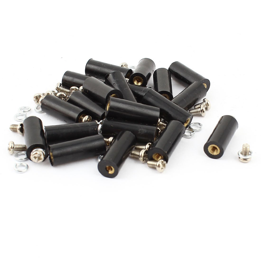 Generic a15011600ux0419 20 Piece M3 Brass Insert Thread 8x20 mm Insulated Standoffs Spacer for Motherboards-image-15