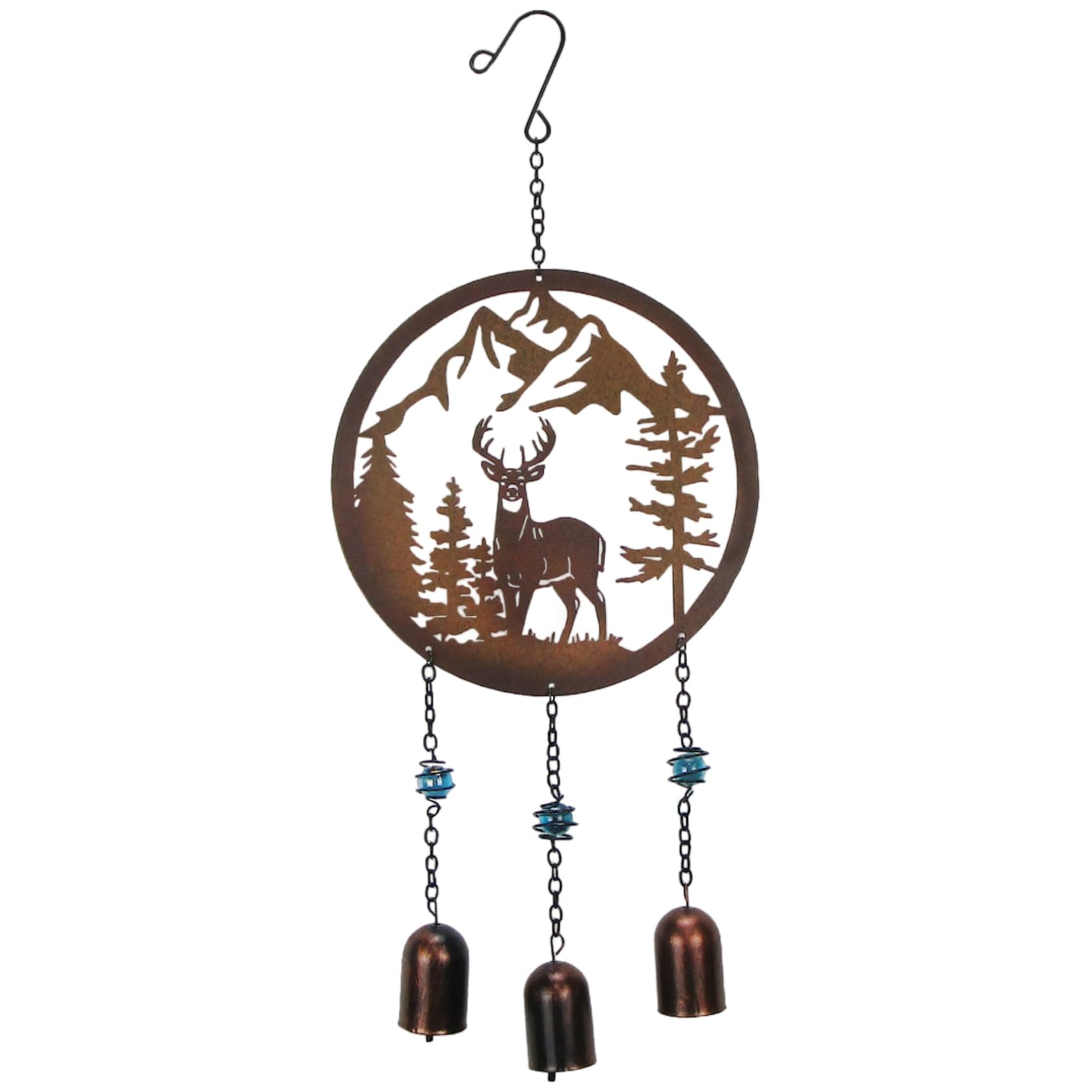 Dorccsi Deer Wind Chimes For Outside, Vivid Metal Wind Chimes With Retro Bell And Glass Beads, Hanging Wind Chimes For Porch, Patio, Garden, Home Decor Gifts Wind Chimes Metal Wind Chimes Windchimes Outdoors Size 19.5