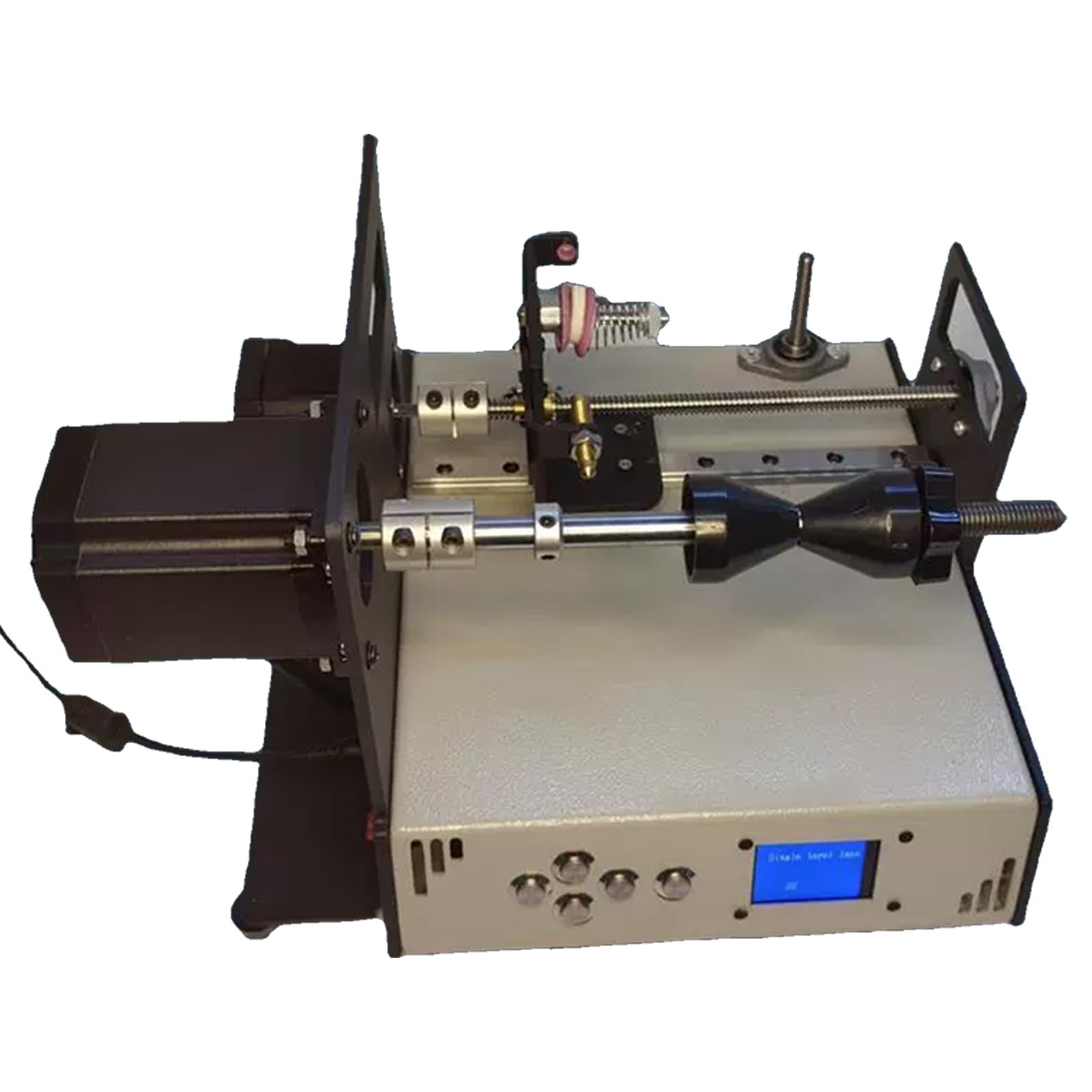 Máquina de bobinado de bobina para cable de alambre, hilo de pesca, hilos de seda, diseño ajustable de precisión, 120-900 RPM, par de torsión de 2,3 Nm