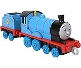 Thomas & Friends Diecast Toy Train Edward Push-Along Engine with Tender for Preschool Pretend Play Ages 3+ Years, HTN29
