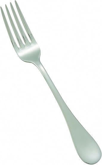 Winco Venice Stainless-Steel Salad Fork, Extra Heavyweight, 7.75" 12 Pack