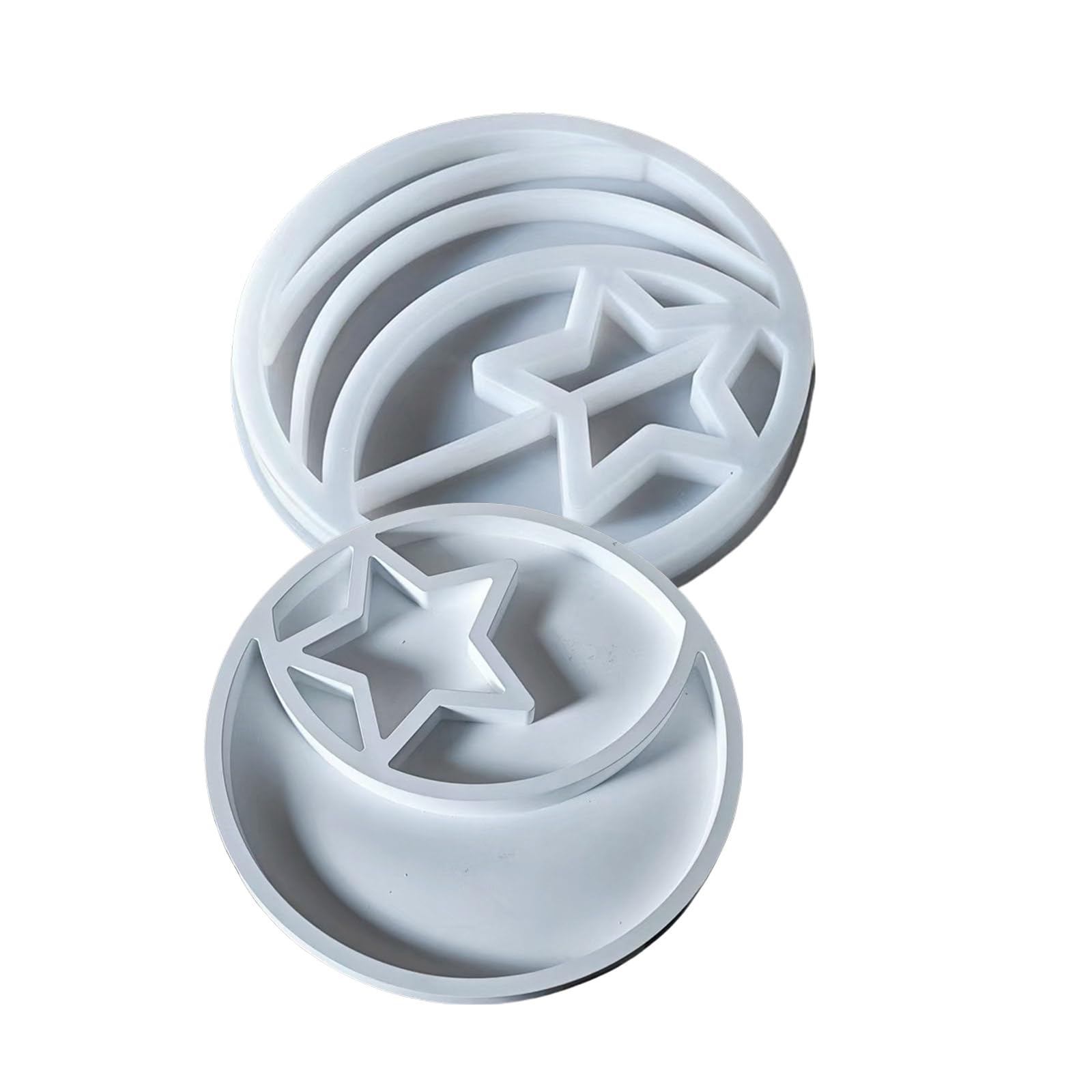 Moule en silicone flexible pour fabriquer des plateaux ronds chez soi