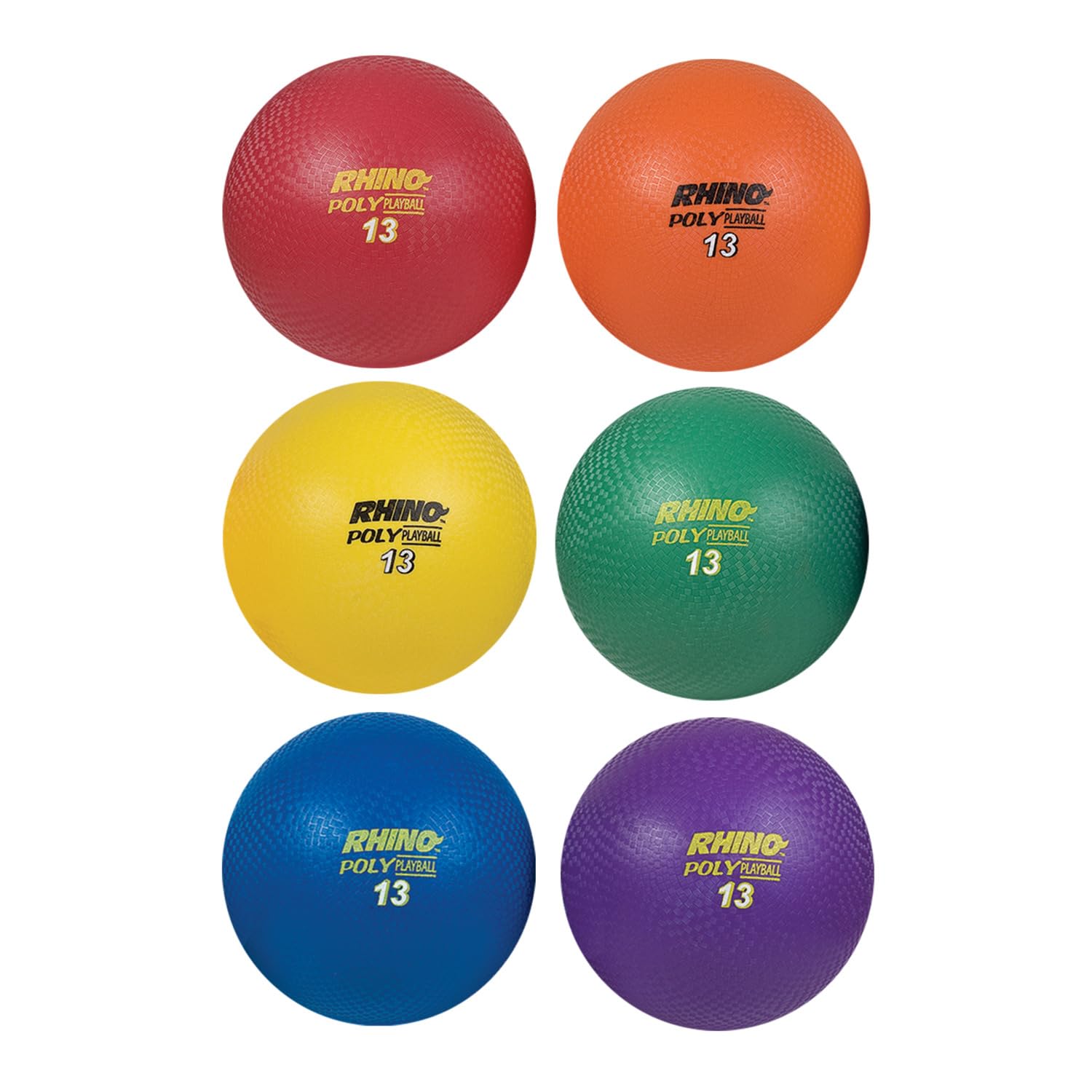Champion Sports Rhino Poly Playground Ball Set (Multi, 13-Inch Diameter)