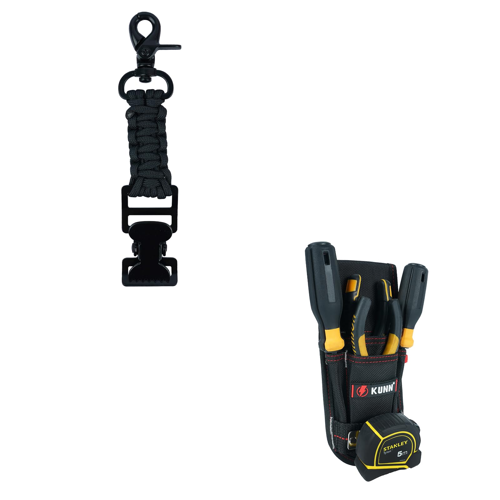 KUNN Tactical Glove Clip Holder with Tool Pouch & Tape Measure Holder