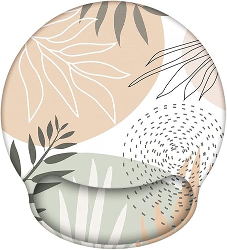 iLeadon Alfombrilla ergonómica para mouse con soporte de muñeca, base de goma antideslizante para el hogar, oficina, fácil de escribir y aliviar el