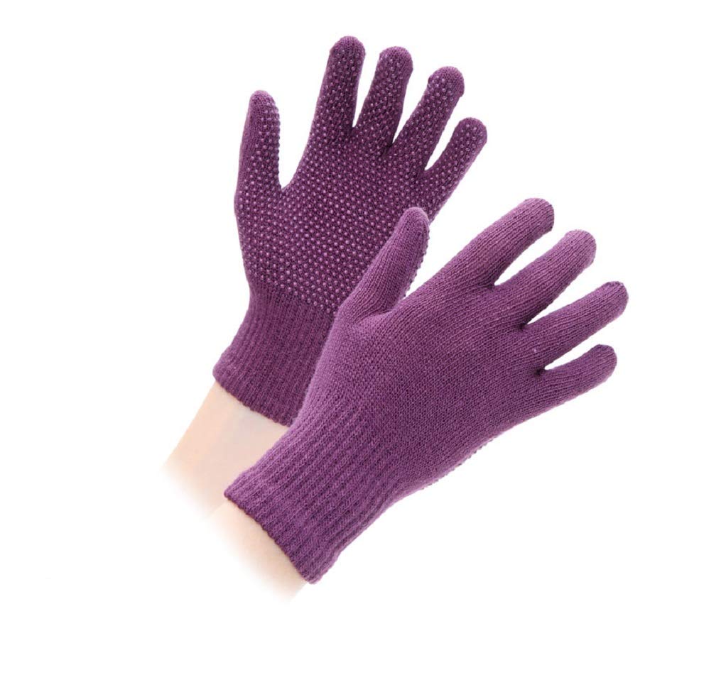 Shires Suregrip Riding Gloves - Adults in Purple, onesize