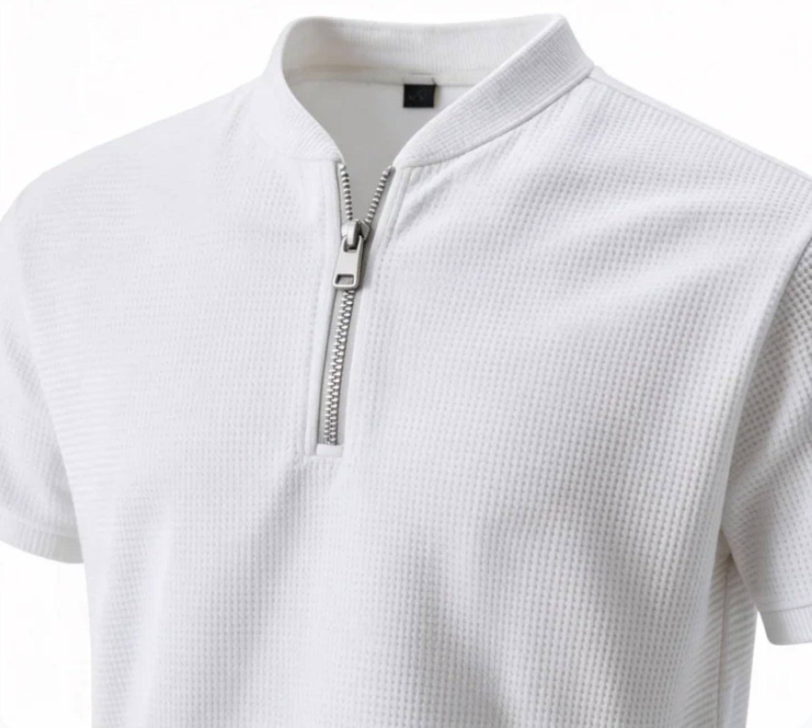 Chándal Deportivo para Hombre Camiseta de Manga Corta con Cremallera y Pantalones Largos Conjunto Deportivo Hombre Verano — view 4
