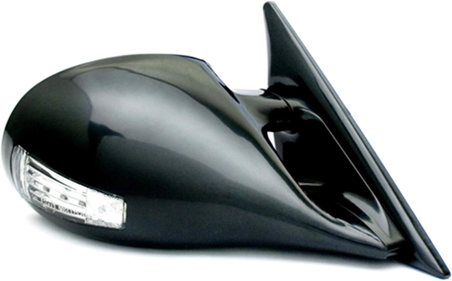 IPCW CML-90AD Black M3 Style Manual Side Mirror with LED Turn Signal - Pair