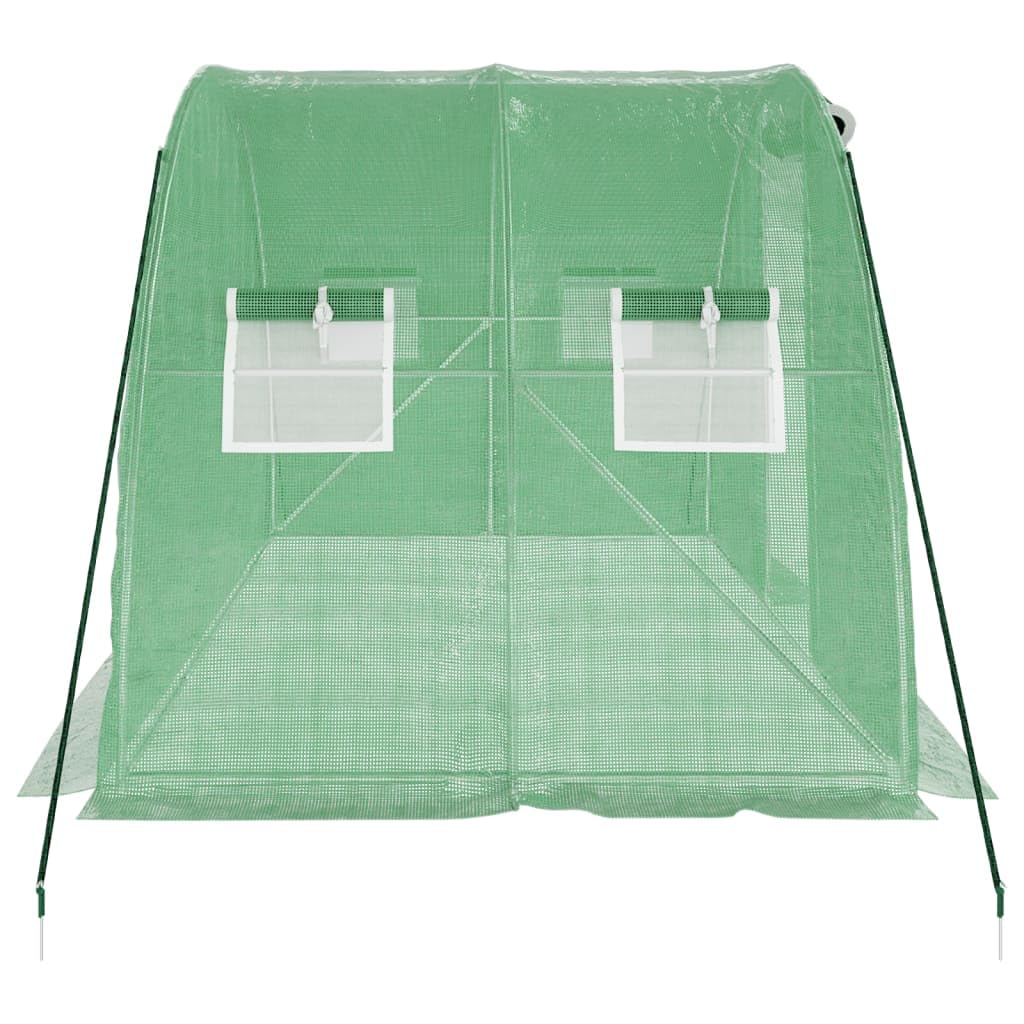Serra con Telaio in Acciaio Verde 8 m² 4x2x2 m, Serra da Giardino， Serra Orto Serra da Balcone Esterno Serra per Orto Serra per Piante,Decor per La Casa