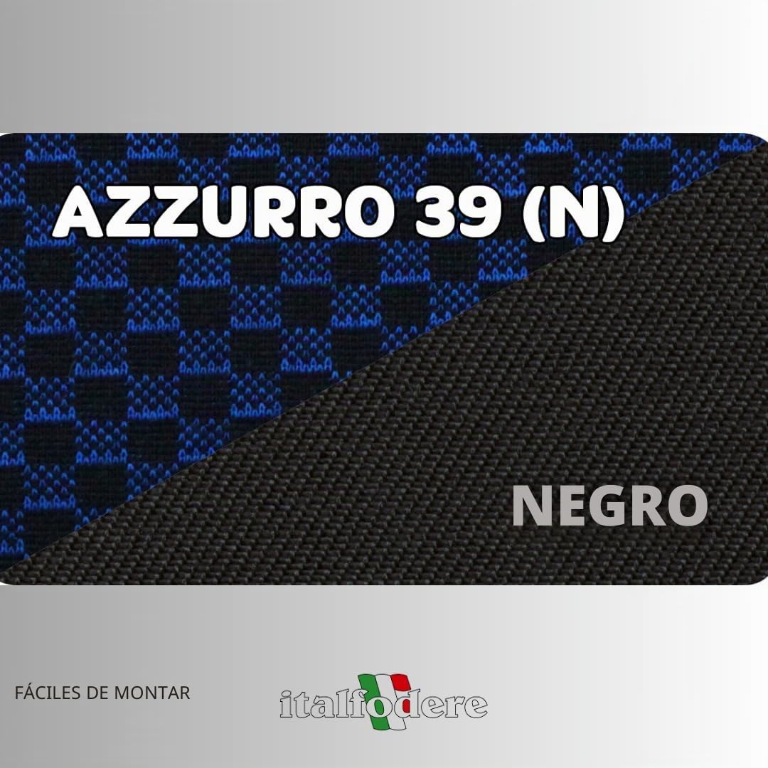 Fundas de asiento de coche en tela compatibles con Fiat Panda Serie II 2003 > 2011, juego completo 100% fabricado en Italia
