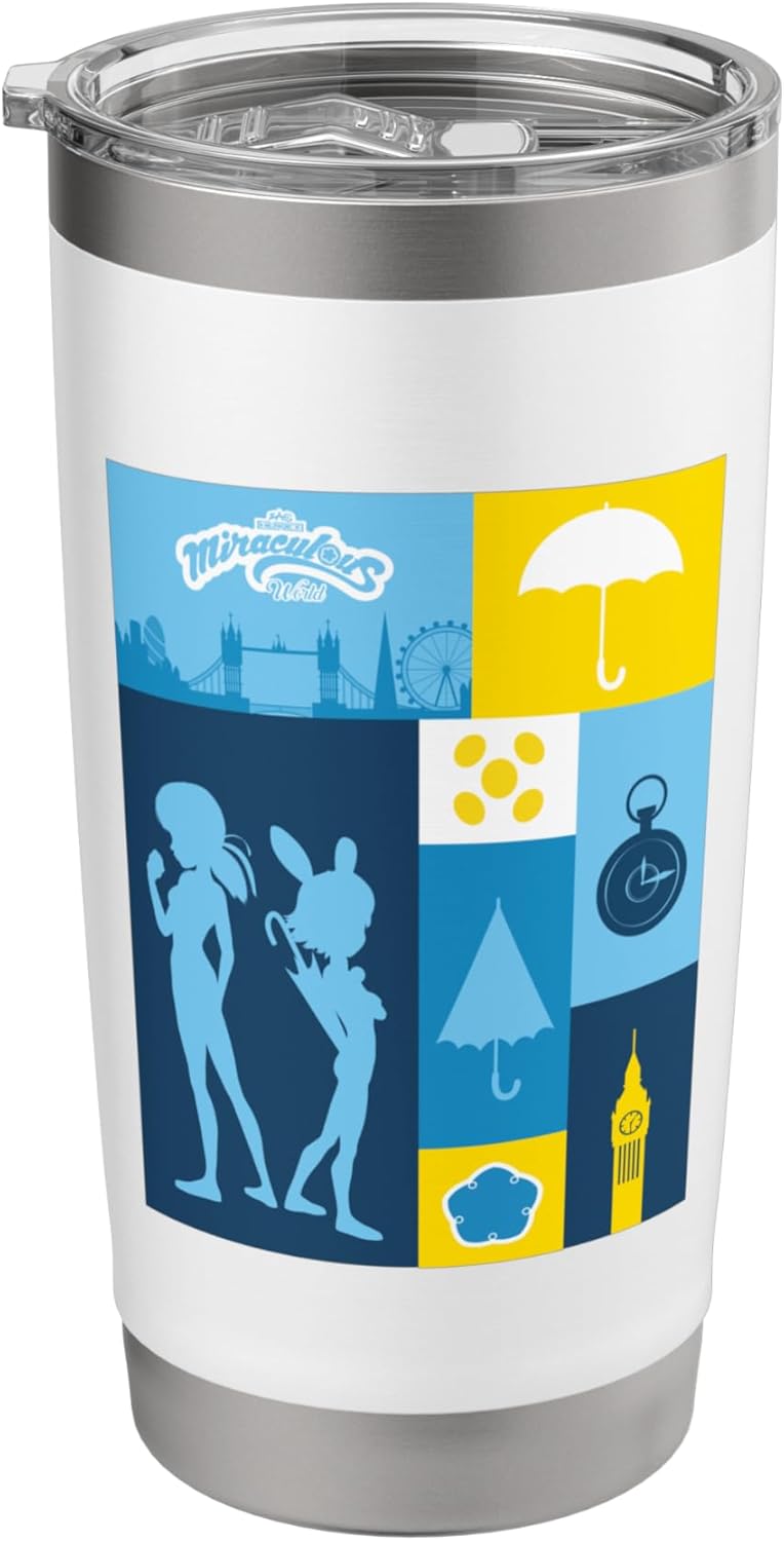 Miraculous Ladybug London Chronobug Time Travel Stainless Steel Insulated Tumbler