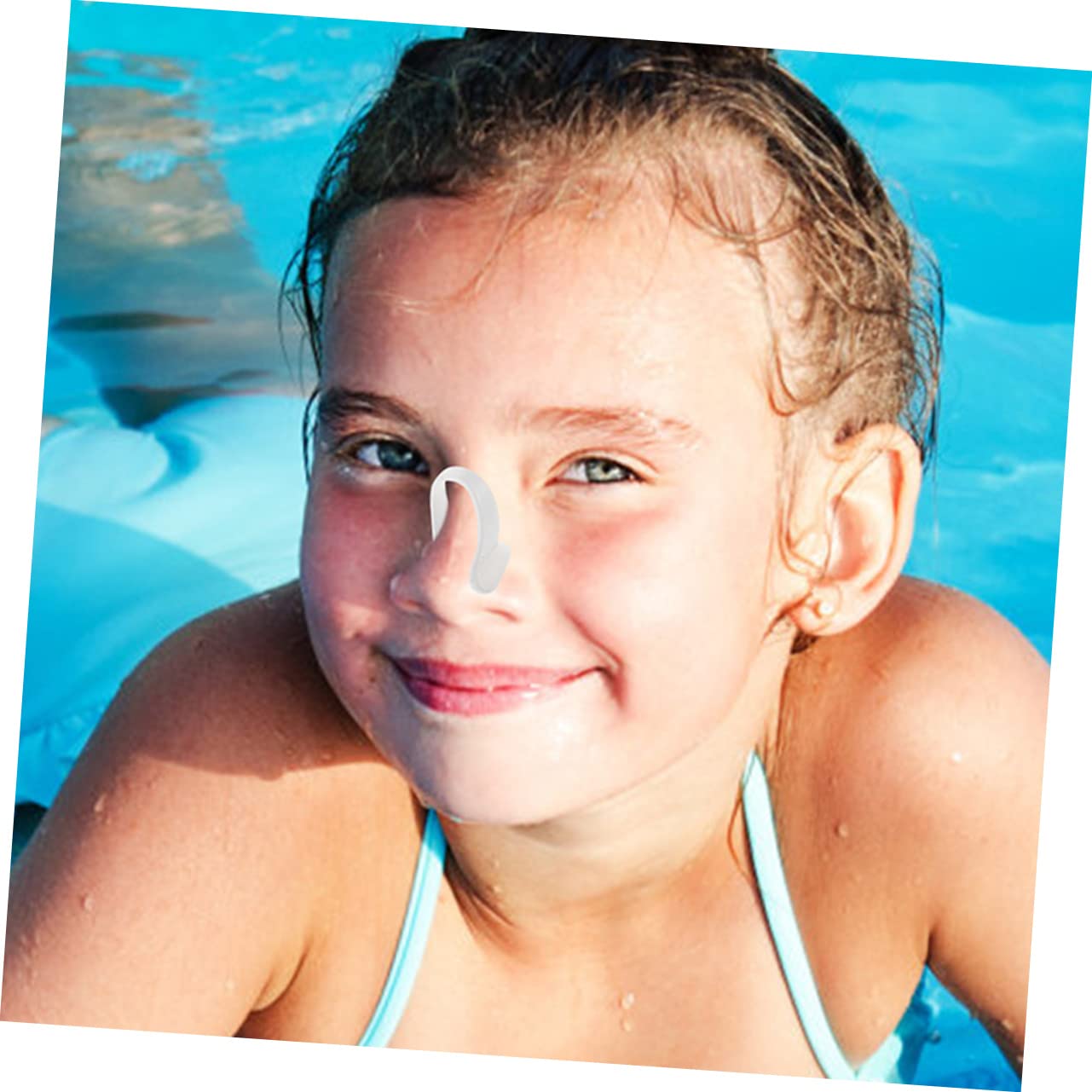 HANABASS Schwimmender Nasenclip Nasenhalter zum Schwimmen Nasenstöpsel zum Schwimmen schwimm nasenklammer Schwimmen nasenklammer praktische Nasenklammern Schwimmzubehör STK Weiß