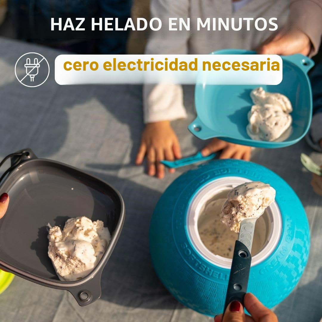 UCO YayLabs - Utensilio para Hacer Helado portátil (0,55 l, Cubierta Suave), Color Azul