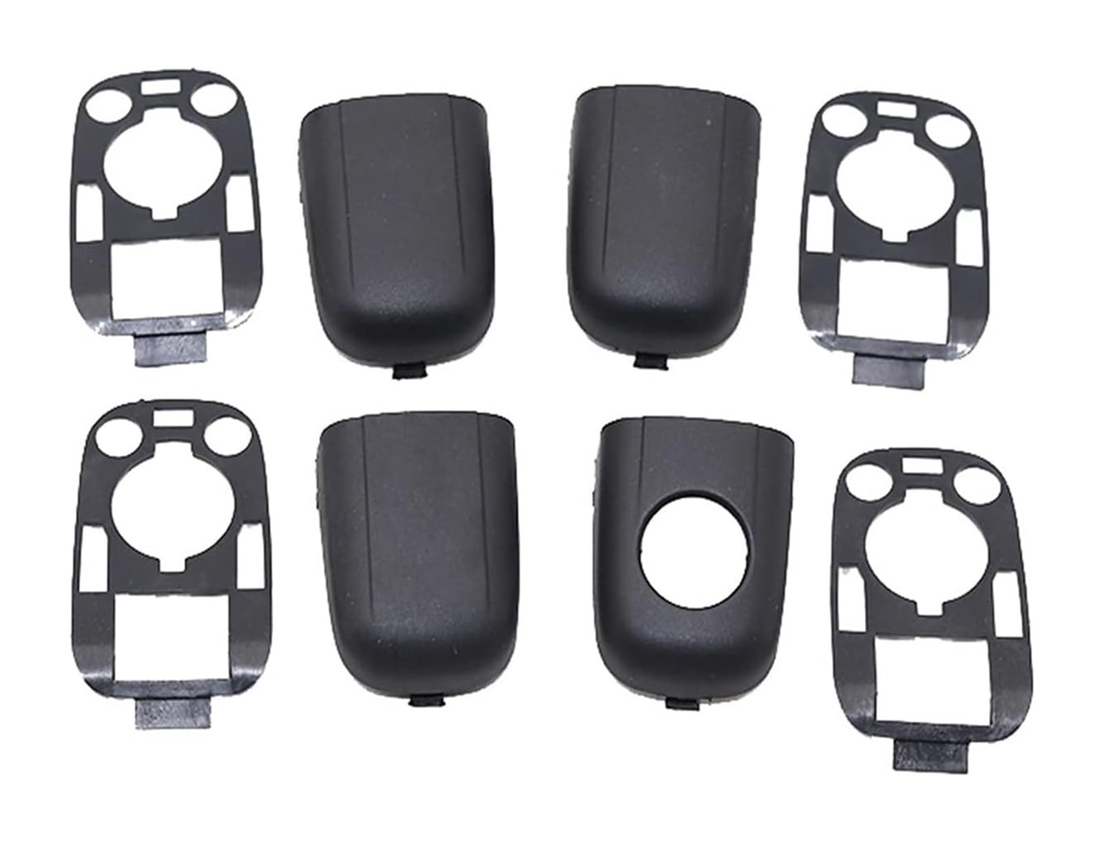 QWQTHGS Car Exterior Door Handle Cap for Peugeot for 307 C2 C3 Car Exterior Door Handle End Cap Trim Kit with Stopper 9101AA(4 Door)