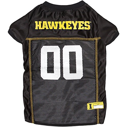 Image of Pets First Collegiate University of Iowa Hawkeyes Dog Mesh Jersey, Medium