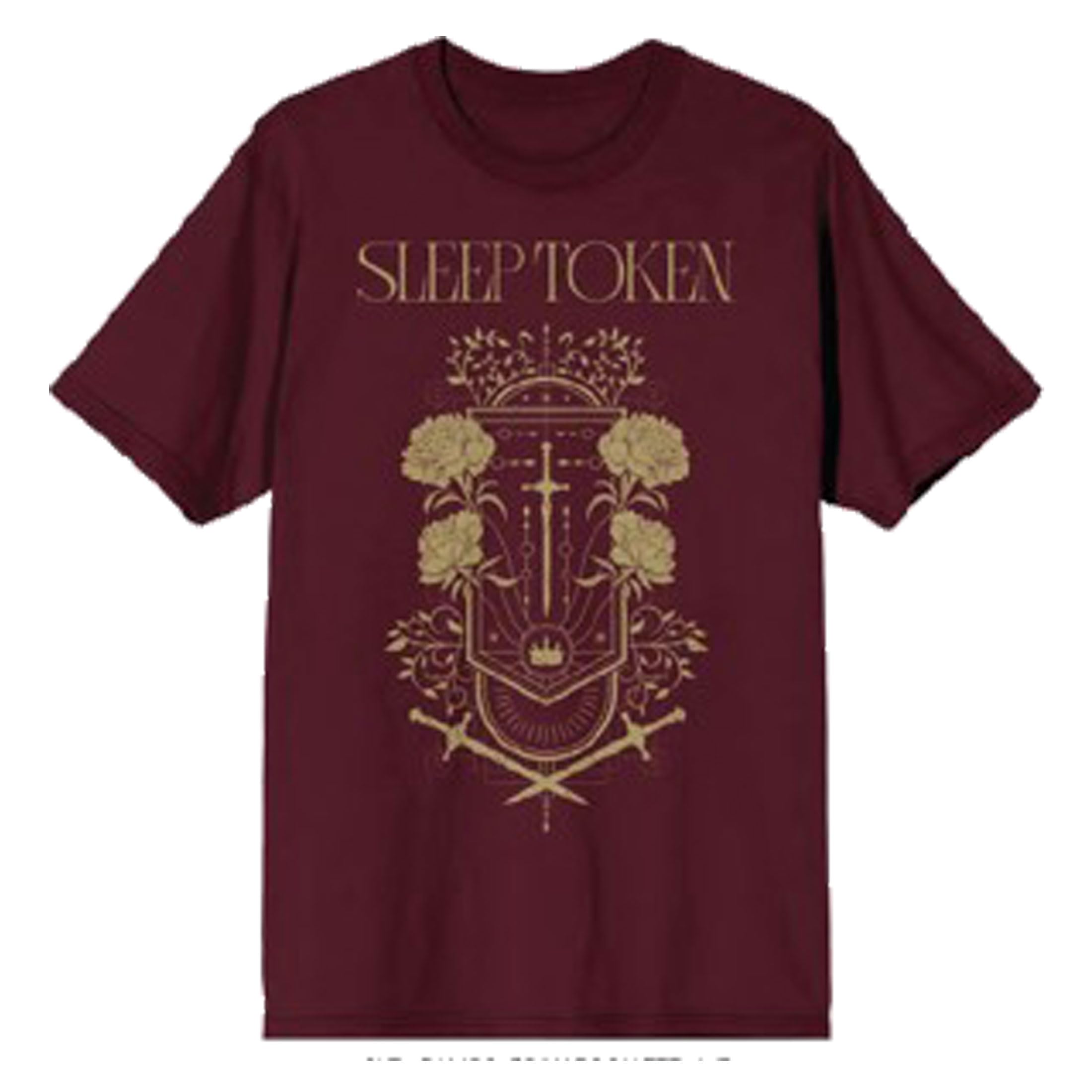 Rock Off Officially Licensed Products Men's Maroon Sleep Token Even In Arcadia Damocles T-Shirt, M