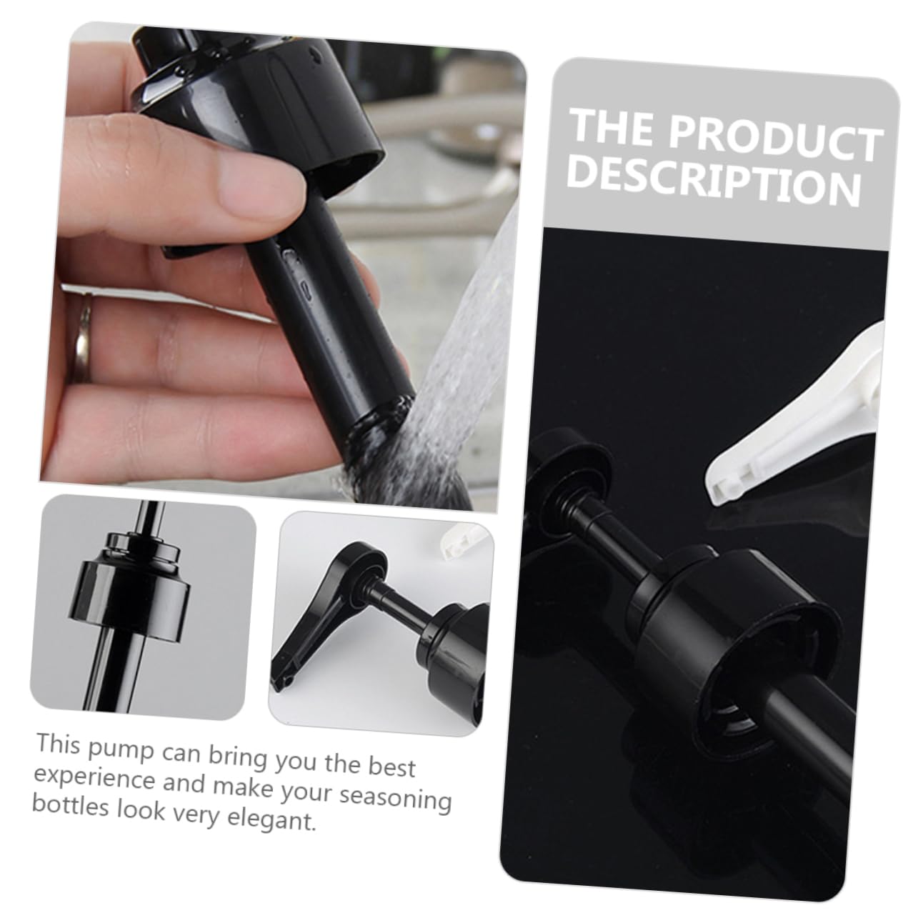 FOMIYES 3pcs Pressure Nozzle Pump Head for Syrup Bottle Oil Spray Syrup Bottles Oyster Sauce Ketchup