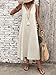 Women Summer V-Neck Long Dresses Loose Fit Sleeveless Tank Maxi Dress Beach Fashion Calf-Length Sundress Apricot