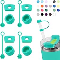Vista 38 de Silicone Spill Stopper Set Compatible with Stanley Cup 2.0 30oz & 40oz with Straw Cover, Set of 4