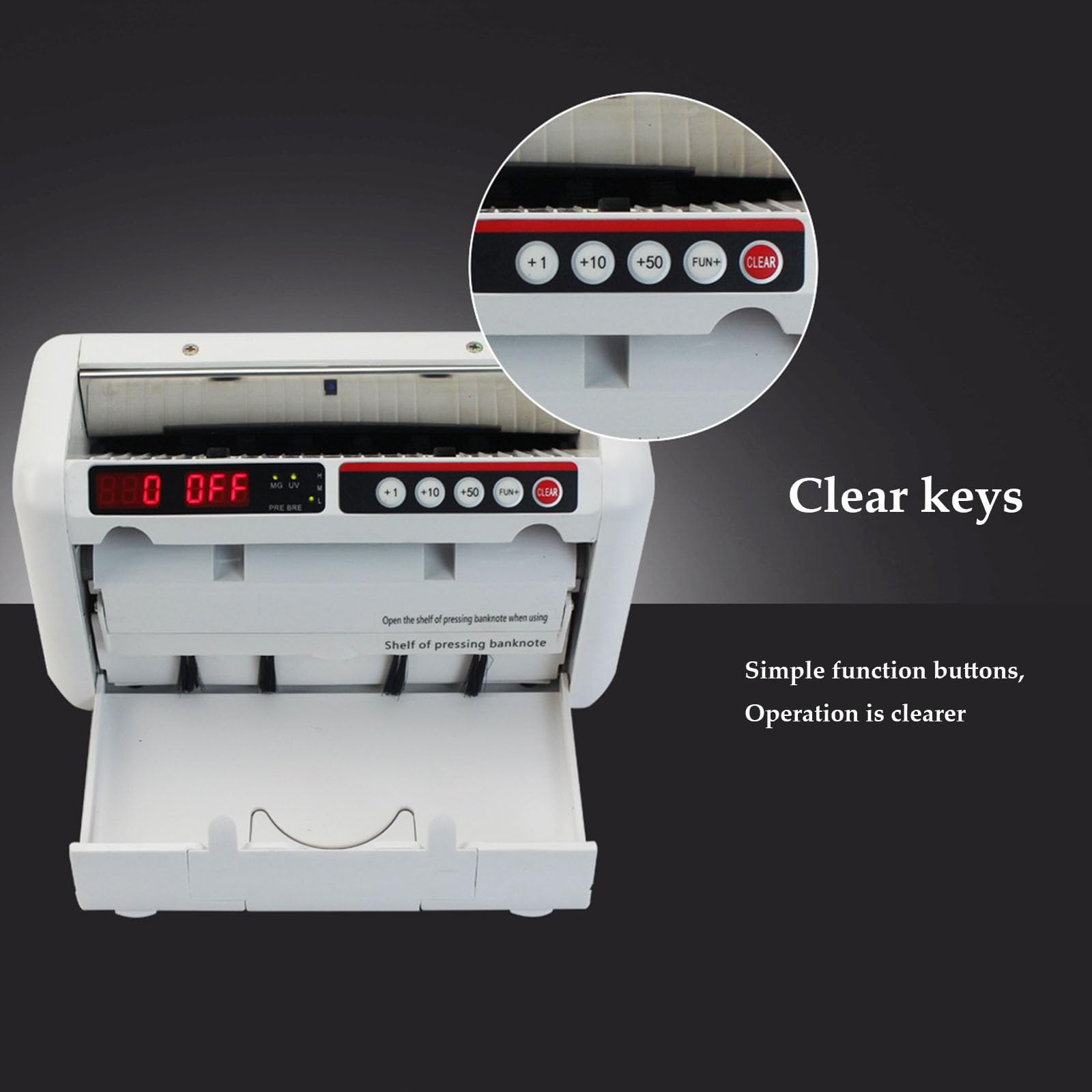 Amazon.co.jp: ポータブルマネーカウンター、多通貨紙幣紙幣検出器