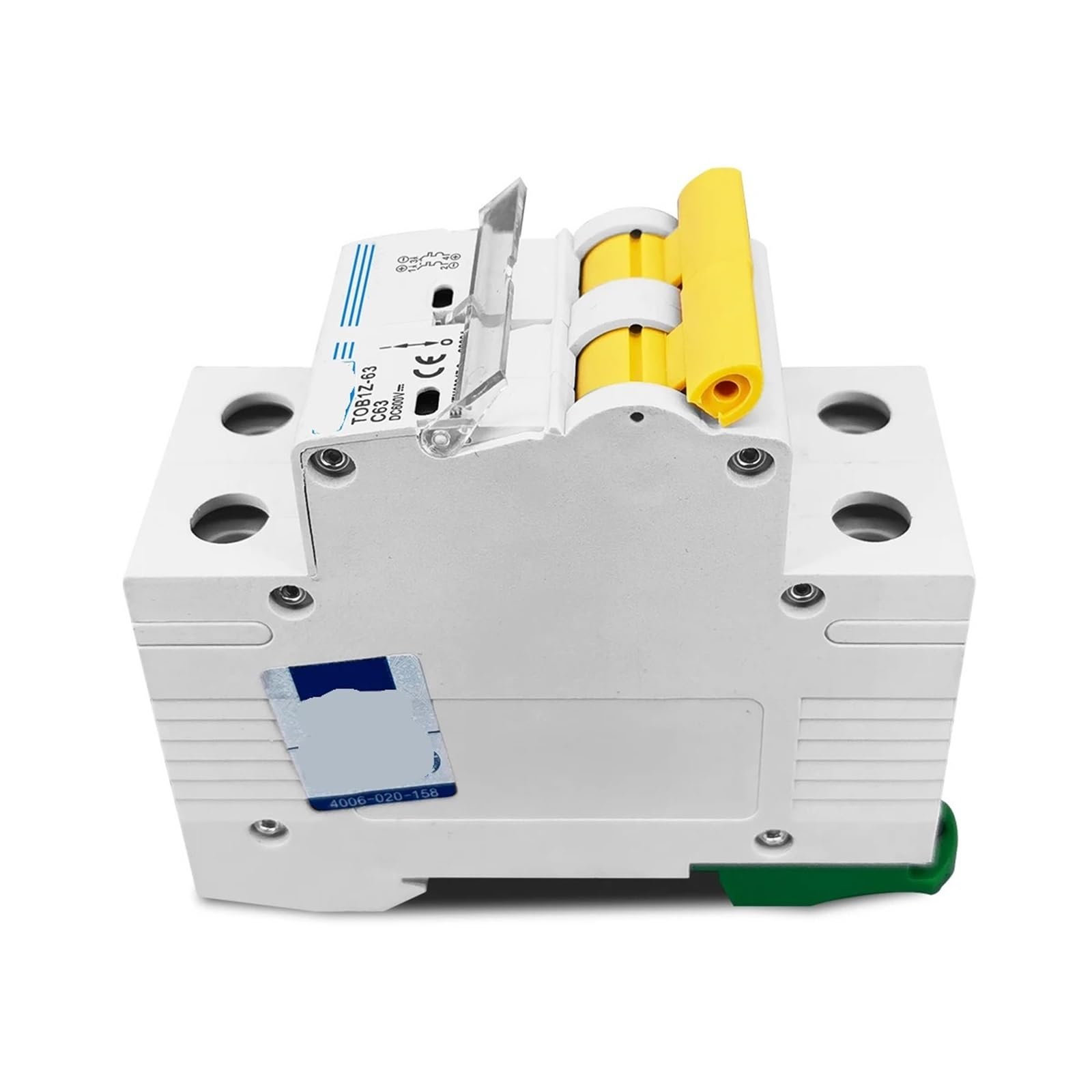 Interruttore automatico 2P DC 600V Curva C Fusibile unipolare a corrente continua for fotovoltaico 1 pz.(2P 10A)
