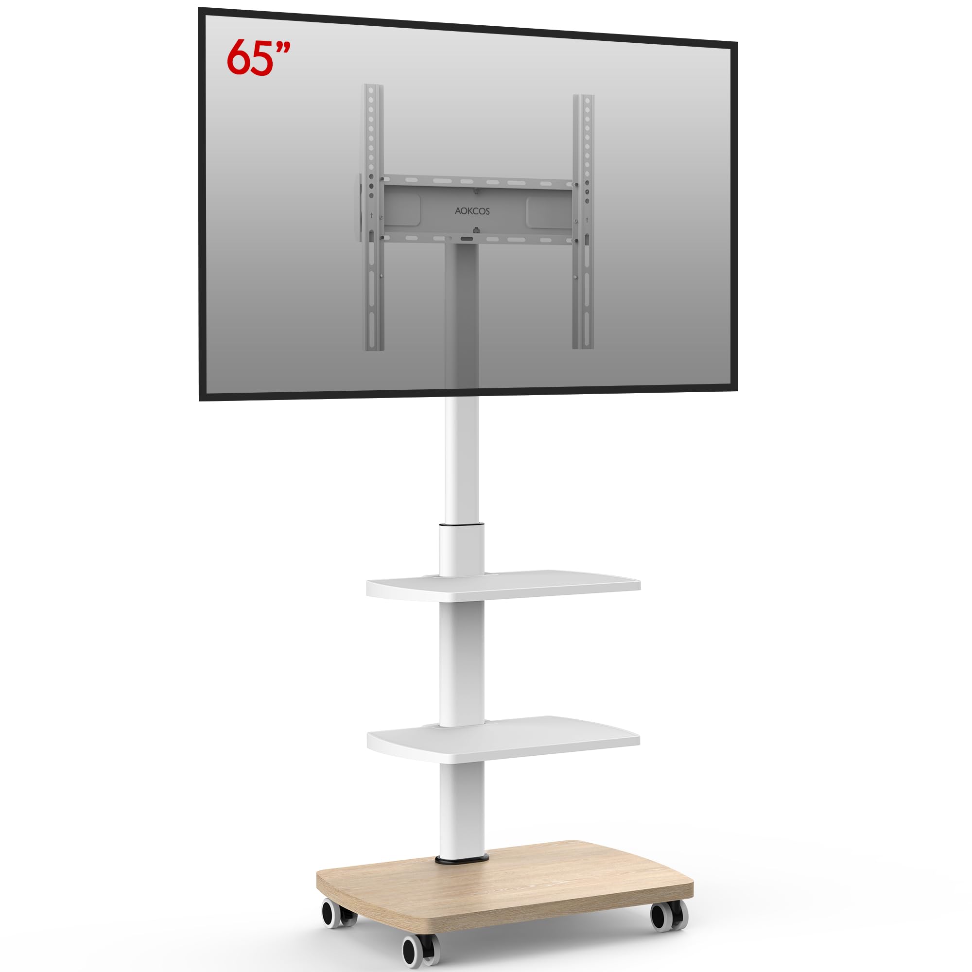 【新品未開封】AOKCOS テレビスタンド 32-65インチ対応 ホワイト Amazon.co.jp: AOKCOS テレビスタンド 壁寄せテレビスタンド 移動式