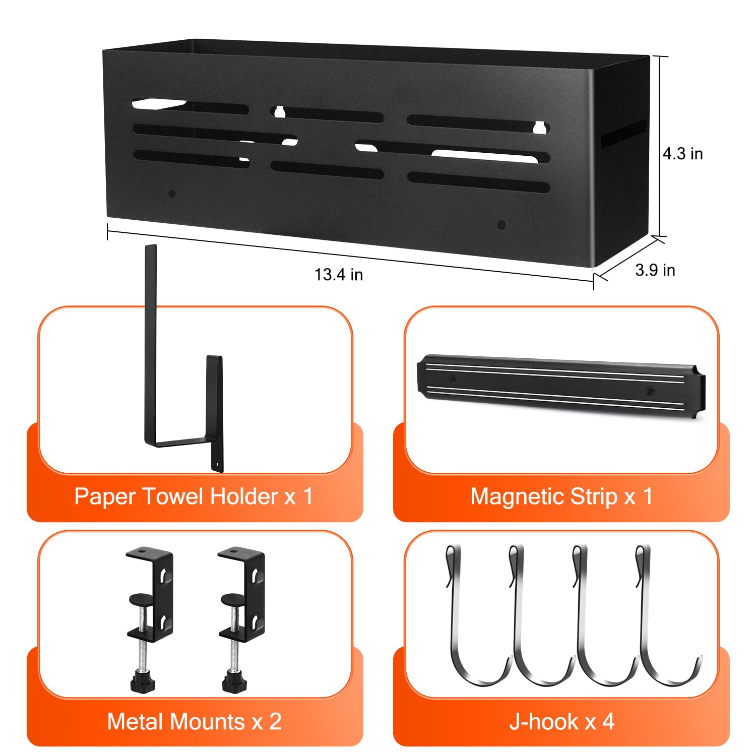 OCTANDRA Contenitore Per Piastra Blackstone 71 E 91 Cm: Organizer Da Barbecue Con Porta Asciugamani E 6 Ganci, Salvaspazio Per Accessori Griglia Esterna