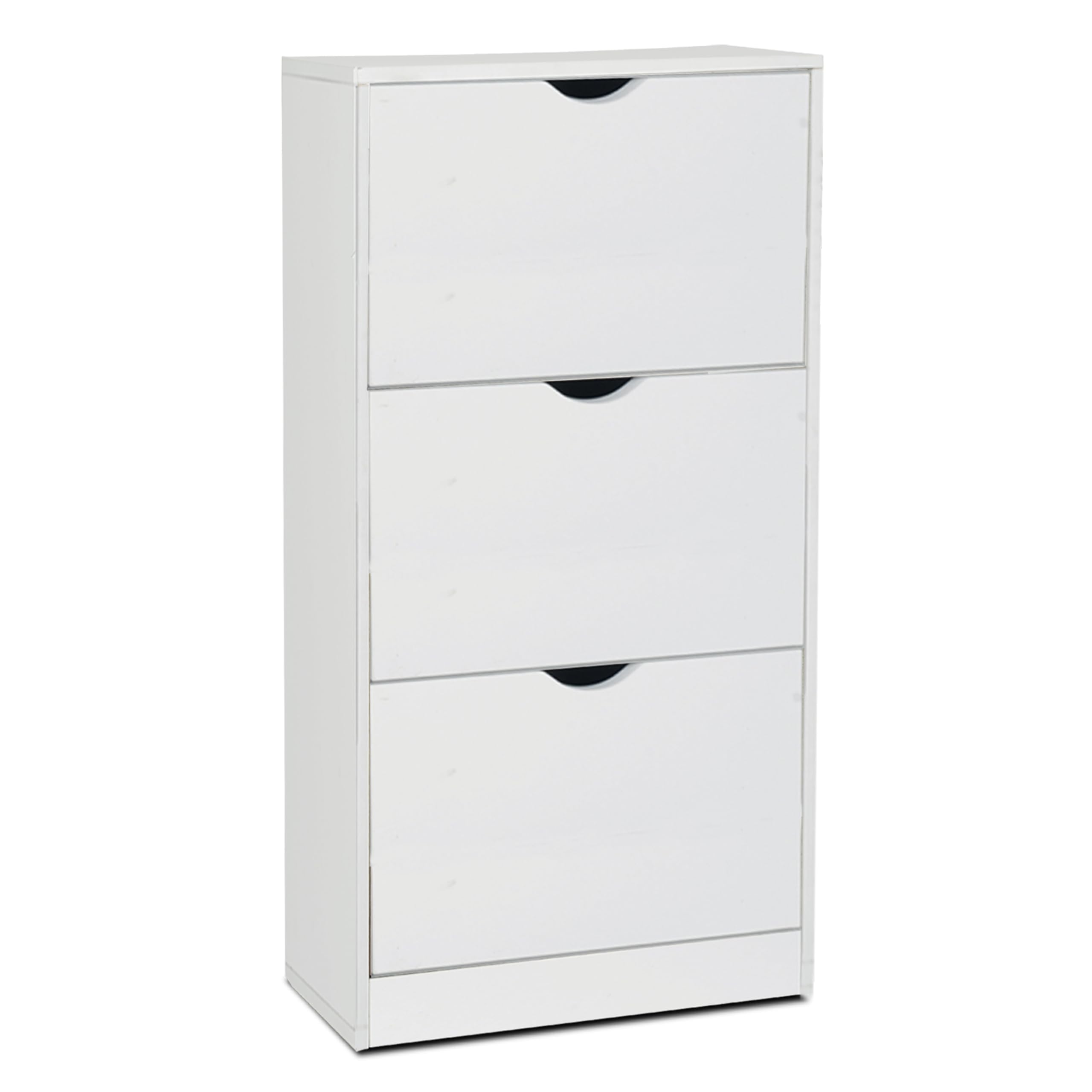 Zapatero 3 PUERTAS Blanco 60 x 24 x H 118 cm