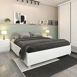 Cama Box Casal Mônaco Tcil Móveis Branco