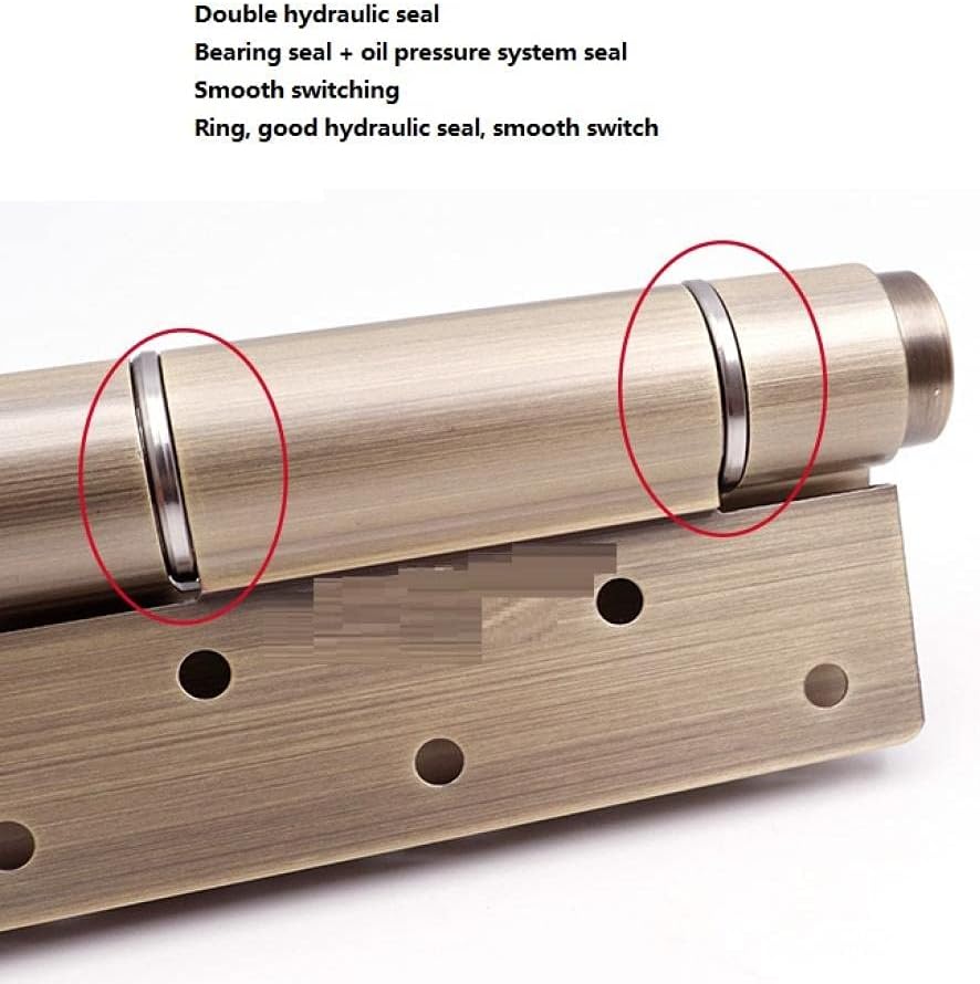 Crystal knob，Draw knobs， 2Pcs 6 Inch Multi Function Hinge Invisible Door Buffer Hydraulic Hinge Door Closer Spring Automatic Door Accessories Black (Color : Red Ancient)