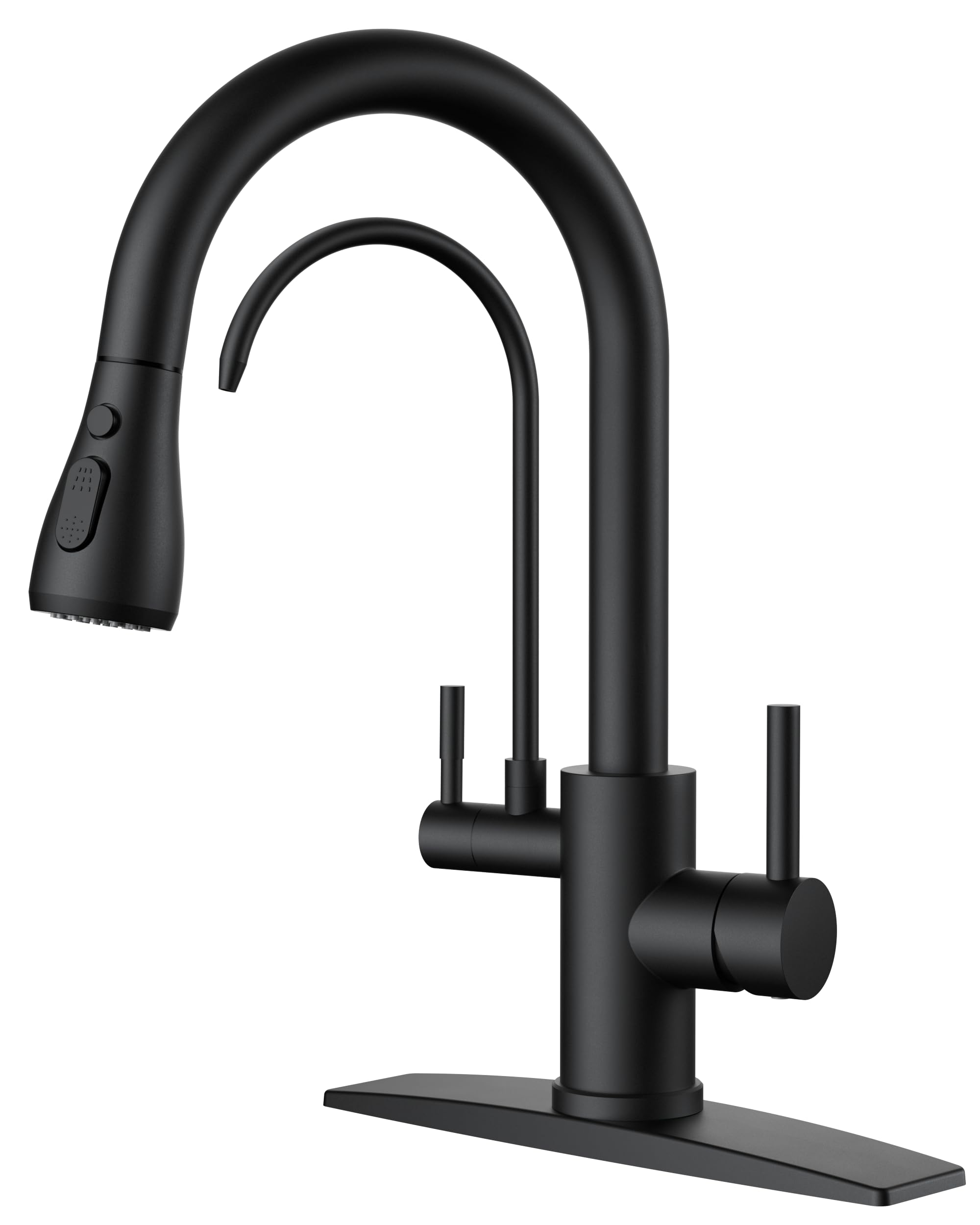 FORIOUS Black Kitchen Faucets