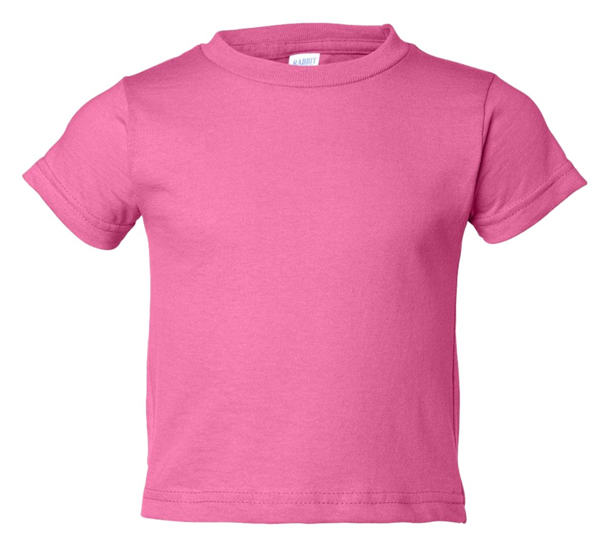 Rabbit Skins 5.5 oz Little Kid Short-Sleeve T-Shirt, 3T, Hot Pink