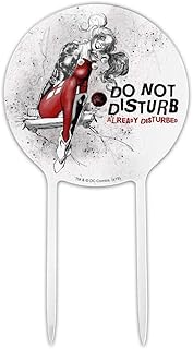 Acrylic Harley Quinn Already Disturbed Cake Topper Party Decoration for Wedding Anniversary Birthday Graduation