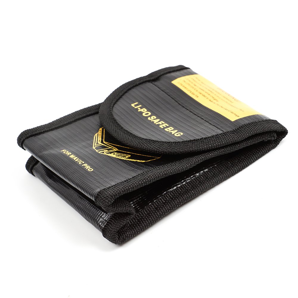 2 Stück Lipo Guard Taschen – Feuerfester Sicherheitsbeutel Für DJI Mavic Pro Akkus