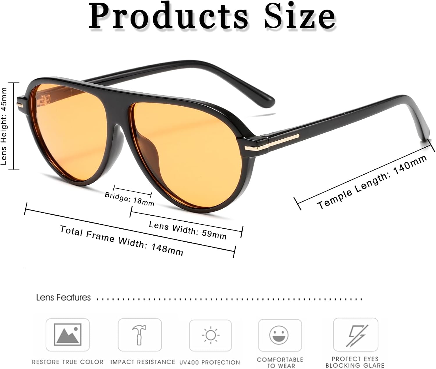Long Keeper Retro Pilot Sunglasses for Women Men Vintage 70s Oval Sunglasses Trendy Flat Top Glasses Sunnies UV400 Protection image 3