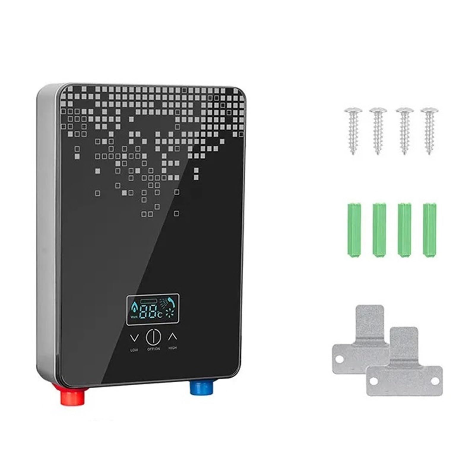 Calentador De Agua Eléctrico Instantáneo, Grifos Baño Ducha, Grifo Cocina, 6500W, Pantalla Digital, Temperatura Automática RáPido Y CóModo