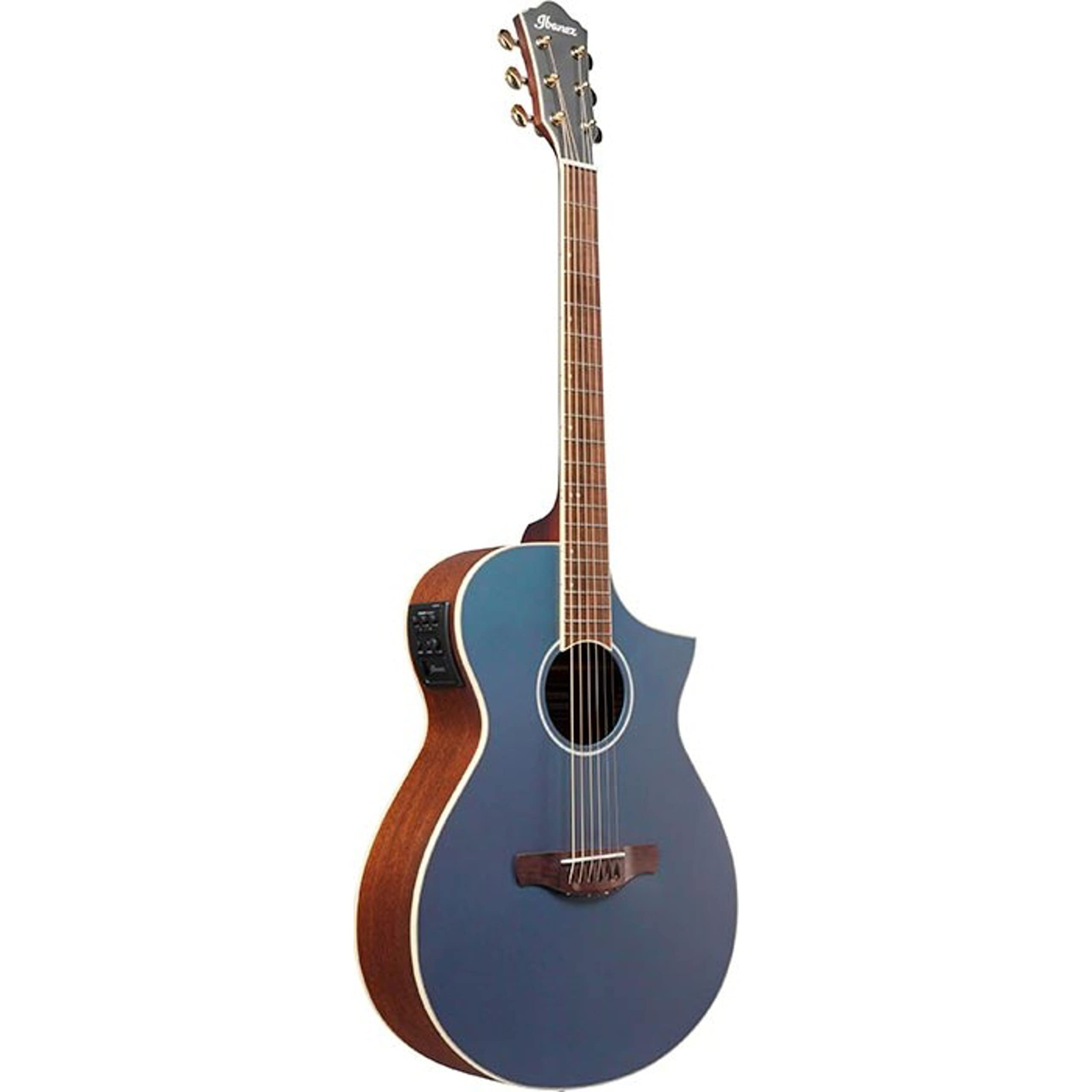 Ibanez AEWC12-PMF Prussian Blue Metallic Flat - Chitarra acustica